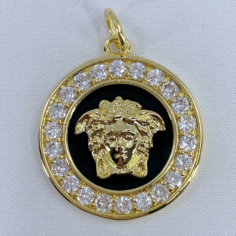 Versace zipper pull/ pendant